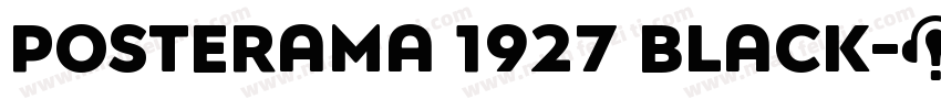 Posterama 1927 Black字体转换